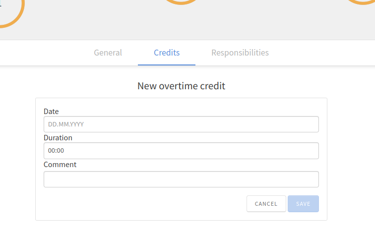 New Overtime Credits Form