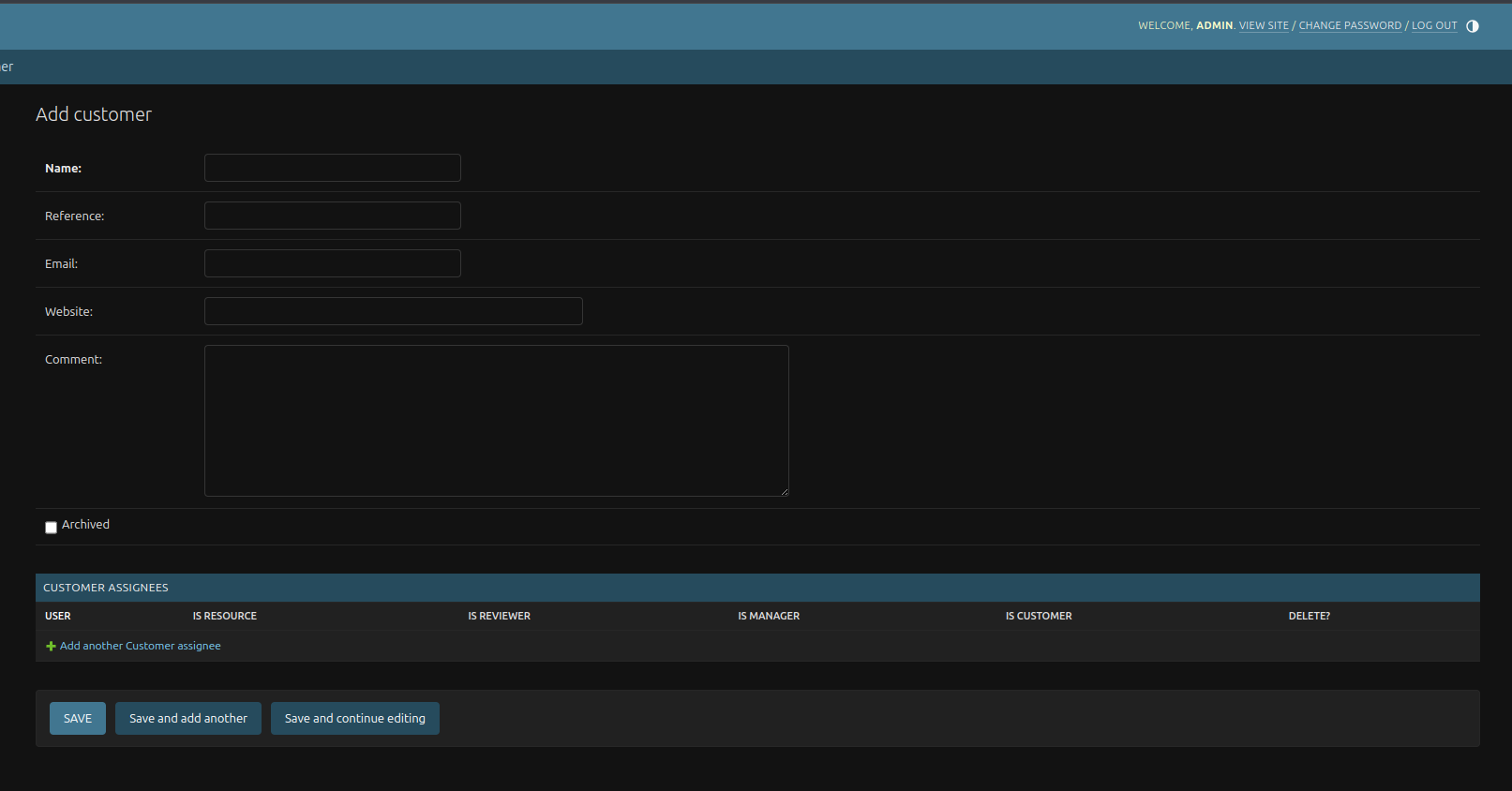 Django Admin Panel